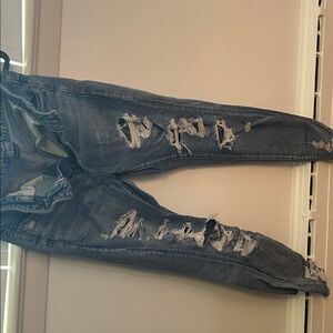 American Eagle: ripped blue jeans